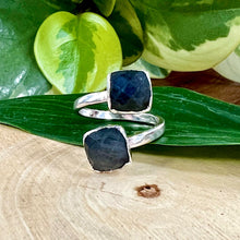 Load image into Gallery viewer, Labradorite Faceted Diamond Inner Magic White Gold Ring