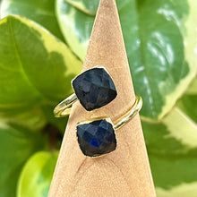 Load image into Gallery viewer, Labradorite Faceted Diamond Inner Magic Gold Ring