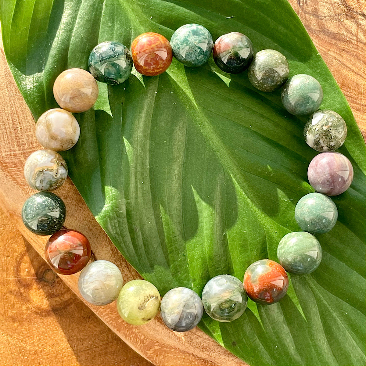 10mm Jade Bead Stretch Bracelet