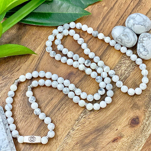 Just Restocked! 4 Left!!! 8mm Elizabeth April Channeled Angel Sacred Geometry Limited Edition Cosmic Species Stretch Mala Bracelet Necklace