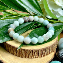 Load image into Gallery viewer, Australian Amazonite Clarity Peace 10mm Stretch Bracelet