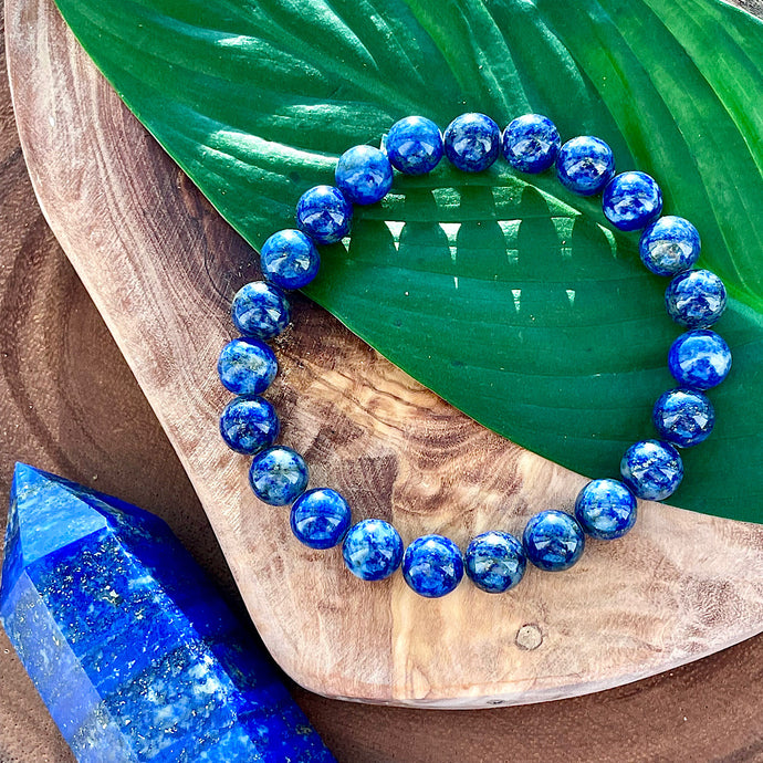 Last 2! Very Limited Chilean Lapis Lazuli Enlightenment 8mm Stretch Bracelet