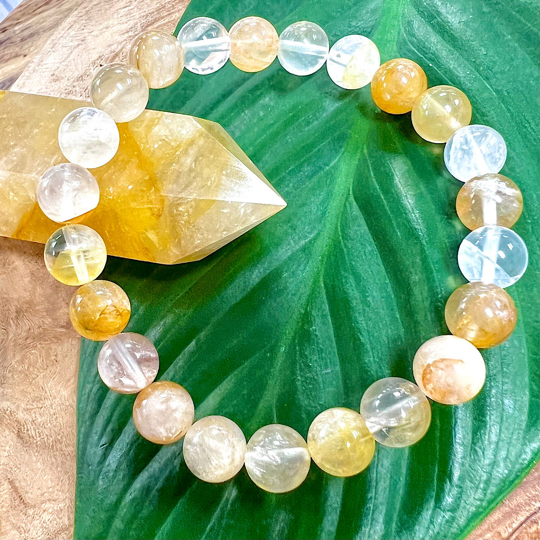 Golden Healer Unbreakable Force Ray of Light Limited Premium Collection Premium Collection 8mm Stretch Bracelet