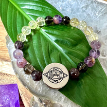 Load image into Gallery viewer, 8mm Elizabeth April Quantum Convergence No Fear AWAKEN Limited Edition Stretch Bracelet