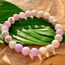 Load image into Gallery viewer, Amethyst Lavender Sage Matte Peaceful &amp; Self Awareness 8mm Stretch Bracelet