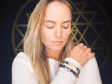 Load image into Gallery viewer, 10mm Elizabeth April Quantum Convergence No Fear AWAKEN Limited Edition Stretch Bracelet